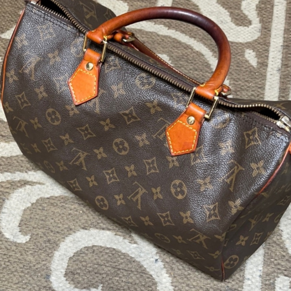 🔶 Louis Vuitton Monogram Speedy 35 Handbag Purse GUC - Picture 16 of 16